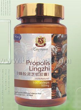 蜂膠靈芝軟膠囊 500mgXl00粒