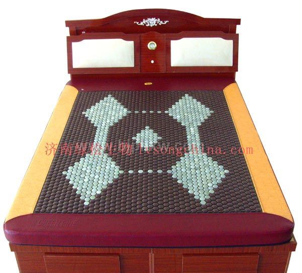 綠松無(wú)線遙控震動(dòng)按摩鍺玉石床墊火爆招商中