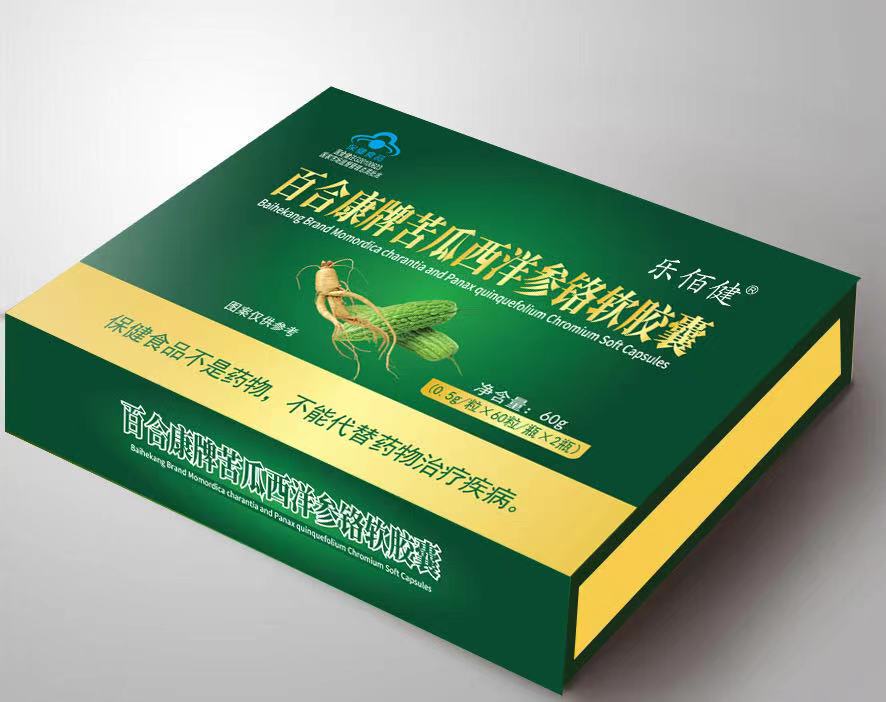 百合康牌苦瓜西洋參鉻軟膠囊